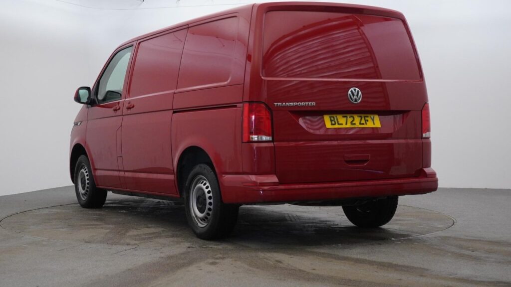 T32 SWB VW Cherry Red Campervan for sale rear