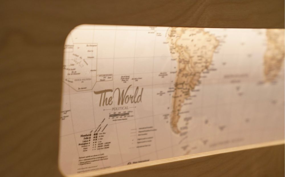 World map poster 